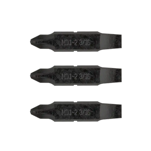 #1-#2 Phillips & 3/16" Flat Screwdriver Bits