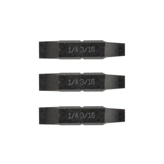 1/4" & 3/16" Flat Screwdriver Bits